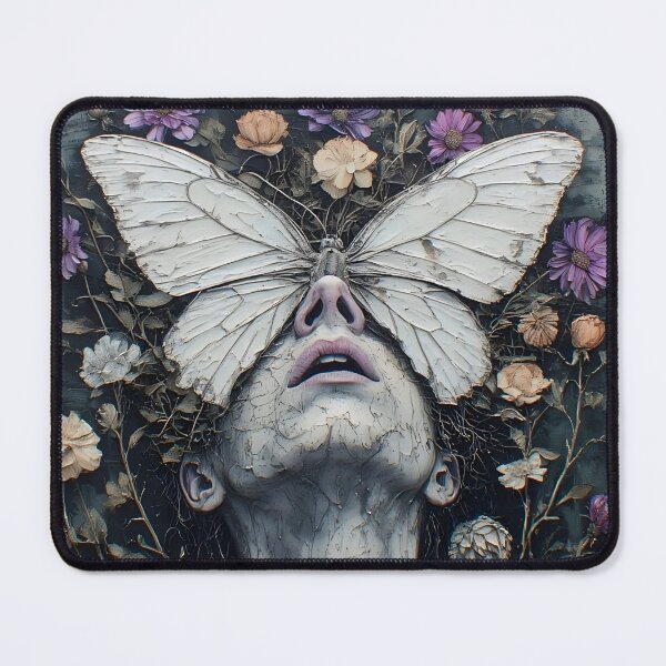 Item preview, Silent Metamorphosis – Soft Colours Butterfly Portrait designed and sold by UrbanTempleArt.