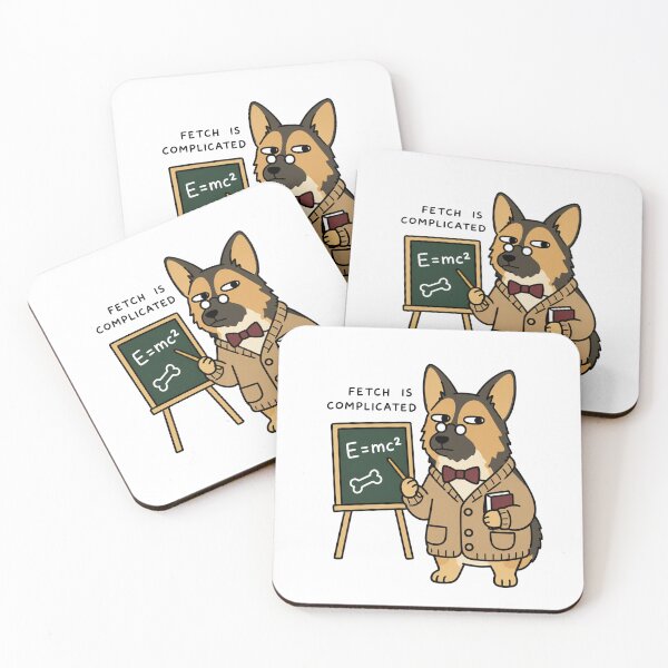 Item preview, German Shepherd Professor Fetch Is Complicated Art designed and sold by SayMaria.
