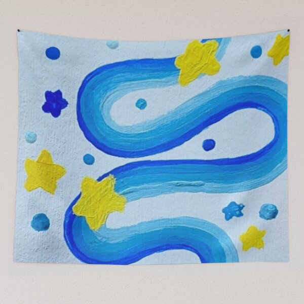 Item preview, Stars on a Green Space Wave designed and sold by Sydney-Sunxhine.