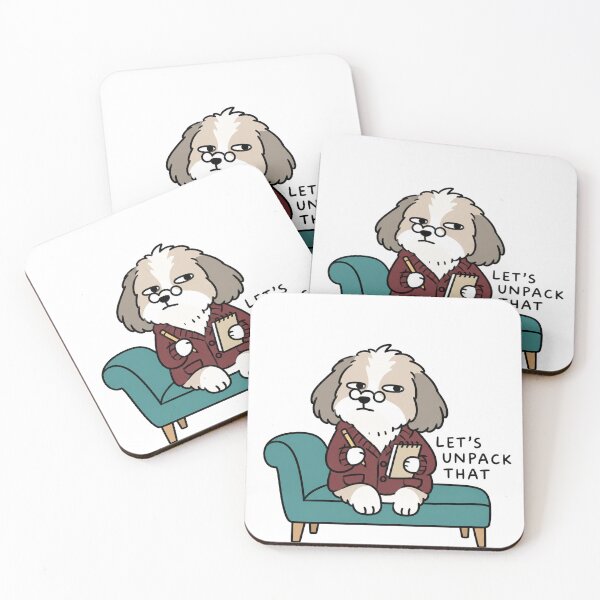 Item preview, Shih Tzu Therapist Dog Lets Unpack That Art designed and sold by SayMaria.