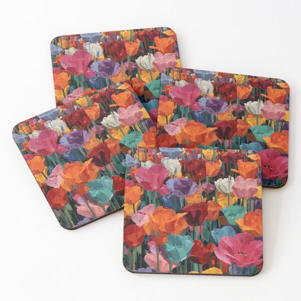 Item preview, Classic Dutch Tulips Painting Traditional Wall Art designed and sold by AutoPopStudio.