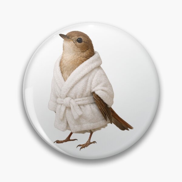 Item preview, Cozy Nightingale in a Bathrobe designed and sold by Sillytoe.