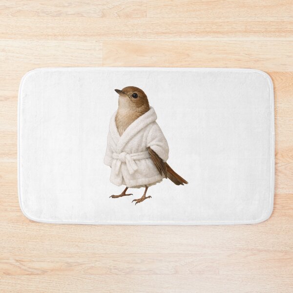 Item preview, Cozy Nightingale in a Bathrobe designed and sold by Sillytoe.