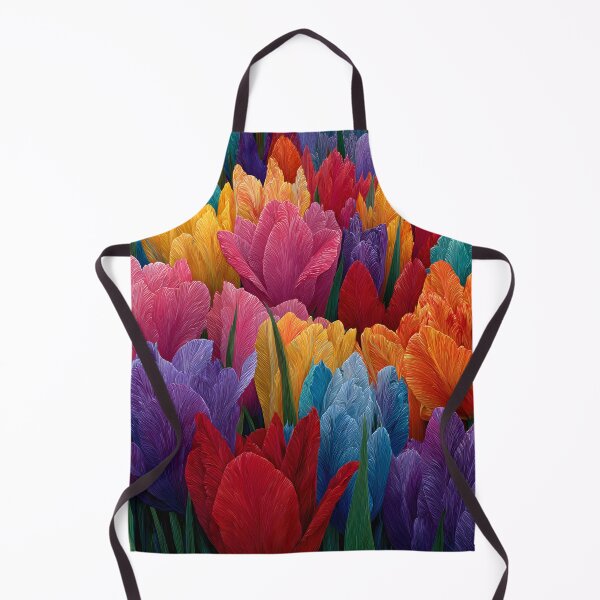 Item preview, Dreamlike Tulips Painting Fantasy Garden Artwork designed and sold by AutoPopStudio.