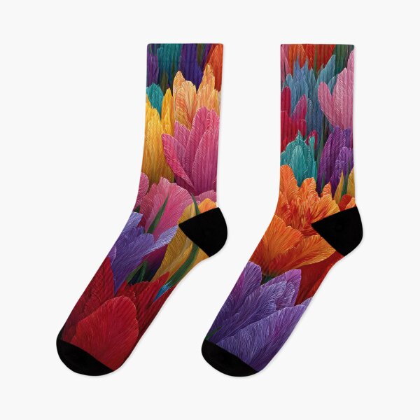 Item preview, Dreamlike Tulips Painting Fantasy Garden Artwork designed and sold by AutoPopStudio.