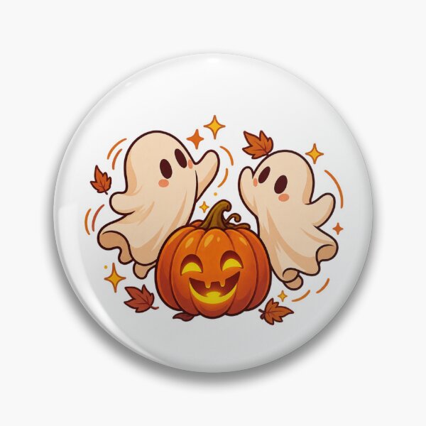 Item preview, Ghost Pumpkin Duo designed and sold by LuveraxArt.