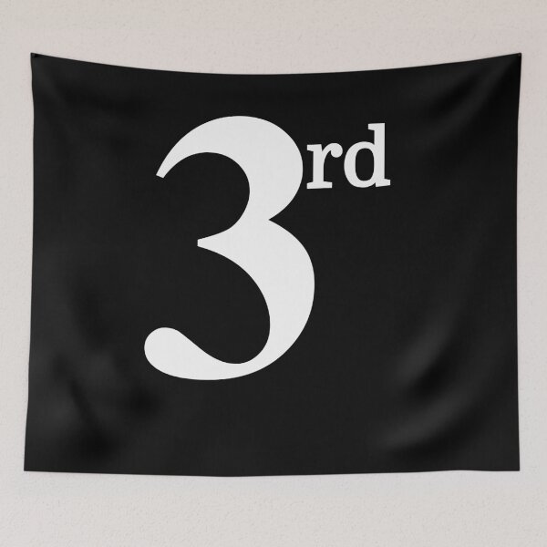 Item preview, 3rd Third Large Text Funny Winning Ironic Award designed and sold by KNUXX Shop.