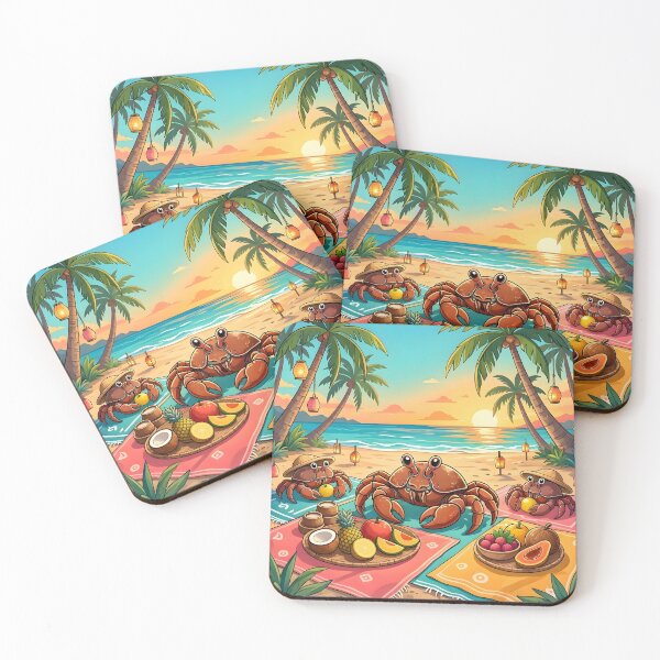 Item preview, Funny Crab Picnic Tropical Beach Sunset designed and sold by Herodestroyer.