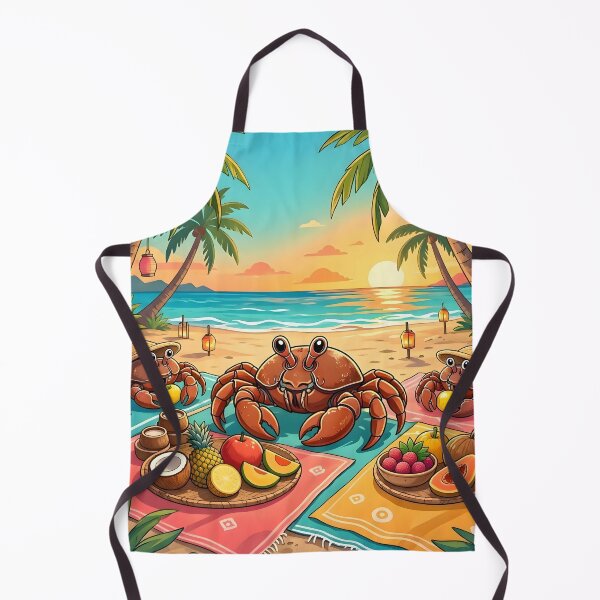 Item preview, Funny Crab Picnic Tropical Beach Sunset designed and sold by Herodestroyer.