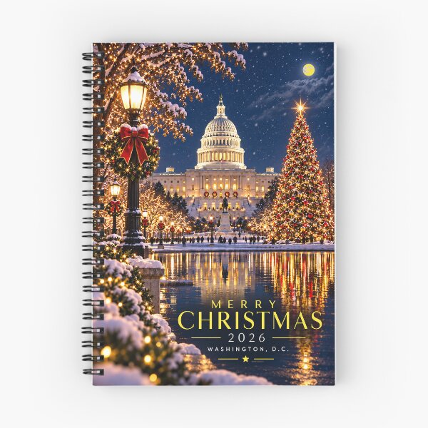 Item preview, MERRY CHRISTMAS 2026 - The Nation's Capital USA designed and sold by DBM Photo Art 1.