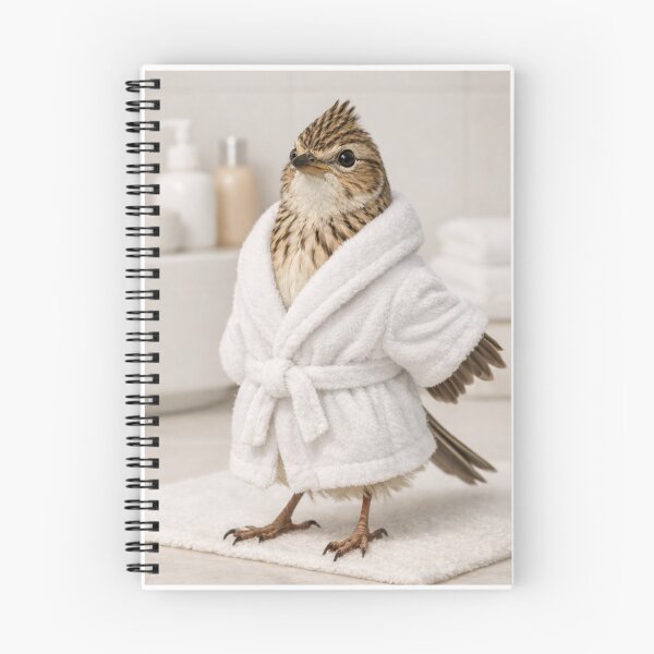 Item preview, Skylark Wearing a Bathrobe designed and sold by Sillytoe.