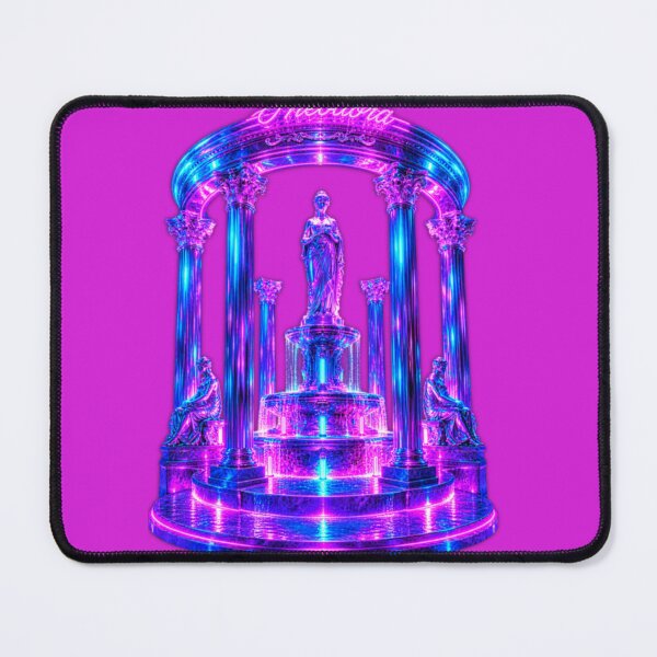 Item preview, Vaporwave Neon Antiquity Pavilion - Theodora Cyberpunk Temple designed and sold by A E S T H E T A T A G.