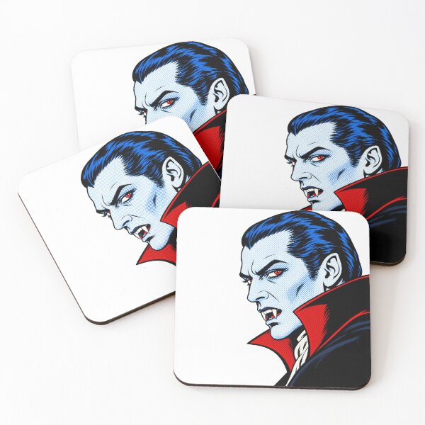 Item preview, Retro Pop Art Dracula Vampire – Vintage Halloween Gothic Horror Comic Art Portrait designed and sold by WolfmanProphecy.