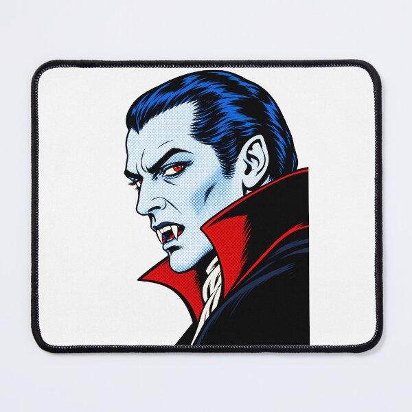 Item preview, Retro Pop Art Dracula Vampire – Vintage Halloween Gothic Horror Comic Art Portrait designed and sold by WolfmanProphecy.