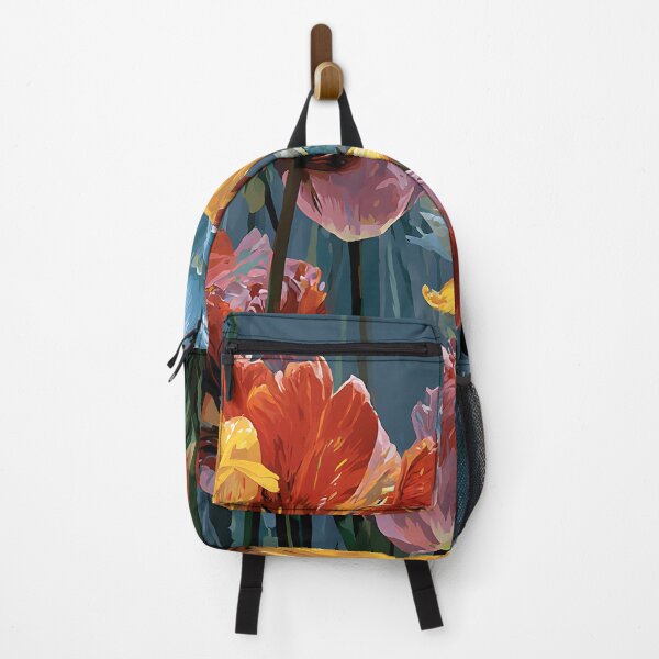 Item preview, Bright Rainbow Tulips Painting Cheerful Floral Print designed and sold by AutoPopStudio.