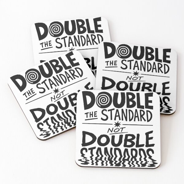 Item preview, Double the Standard Not Double Standards — Bold Typography designed and sold by bambooks.tabooks.