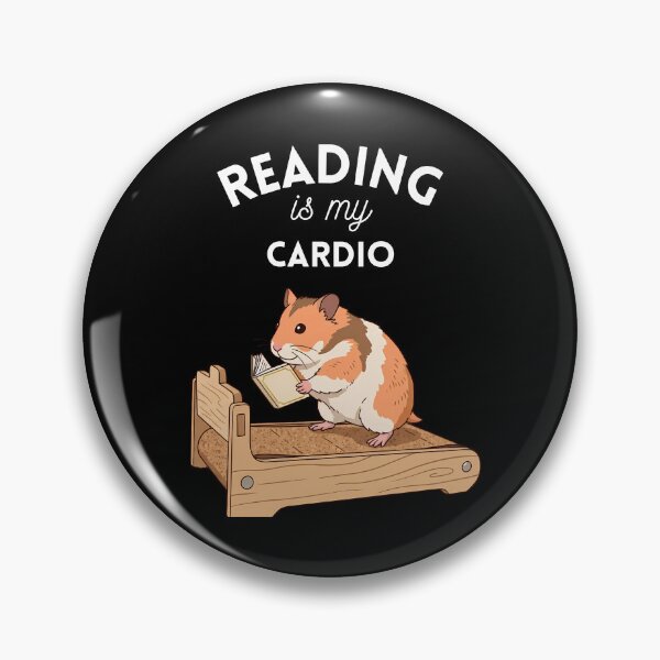 Item preview, Reading Is My Cardio Funny Hamster Treadmill Bookworm designed and sold by Jacob Zubek.