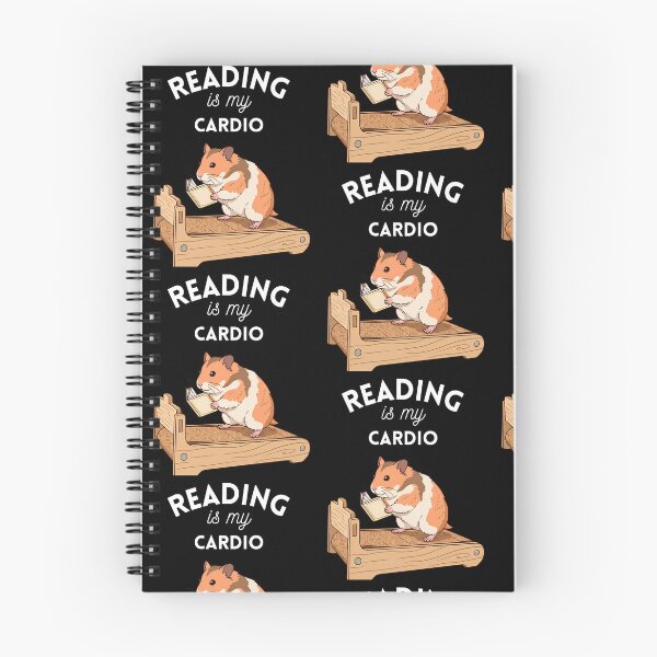 Item preview, Reading Is My Cardio Funny Hamster Treadmill Bookworm designed and sold by Jacob Zubek.