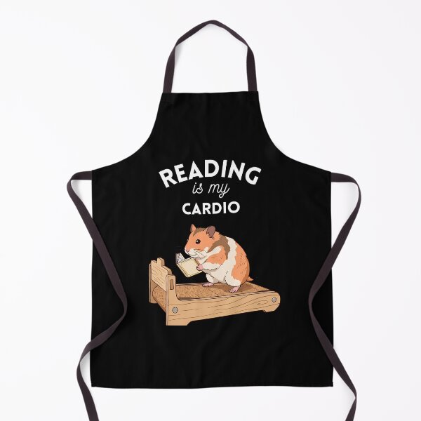 Item preview, Reading Is My Cardio Funny Hamster Treadmill Bookworm designed and sold by Jacob Zubek.