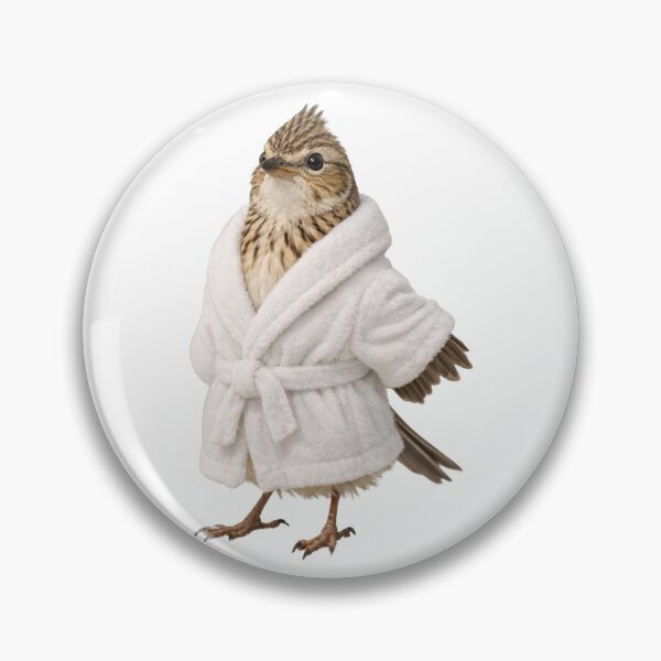 Item preview, Cozy Skylark in a Bathrobe designed and sold by Sillytoe.