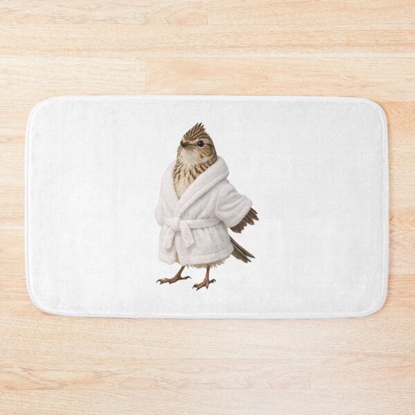 Item preview, Cozy Skylark in a Bathrobe designed and sold by Sillytoe.
