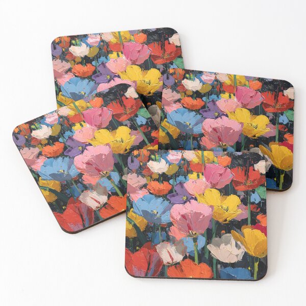 Item preview, Lush Tulips Painting Nature Botanical Wall Décor designed and sold by AutoPopStudio.