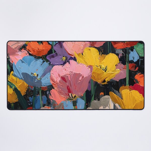 Item preview, Lush Tulips Painting Nature Botanical Wall Décor designed and sold by AutoPopStudio.