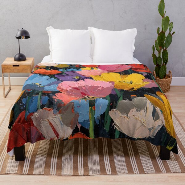 Item preview, Lush Tulips Painting Nature Botanical Wall Décor designed and sold by AutoPopStudio.