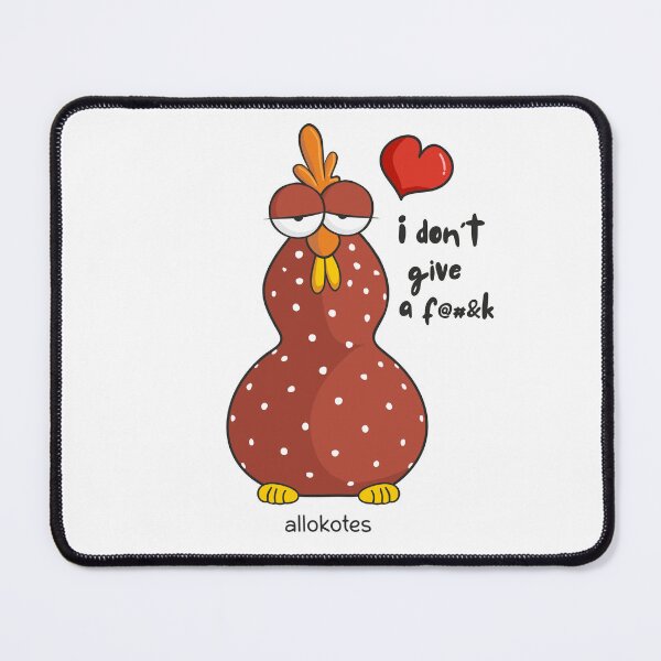Item preview, I Don’t Give a Fuck – Funny Chicken with Attitude | ALLOKOTES designed and sold by ALLOKOTES.
