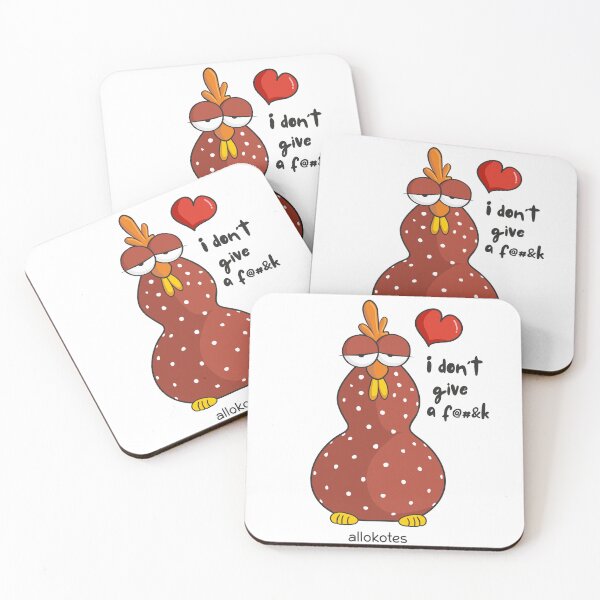 Item preview, I Don’t Give a Fuck – Funny Chicken with Attitude | ALLOKOTES designed and sold by ALLOKOTES.