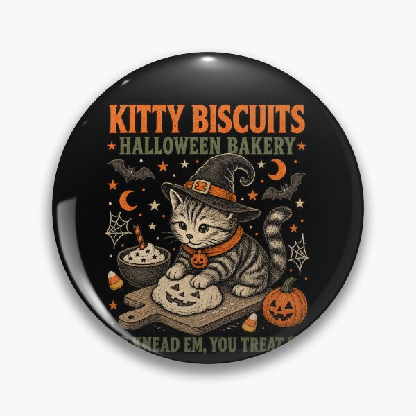 Item preview, Kitty Biscuits Halloween Bakery – Witch Cat designed and sold by DoArtITa.