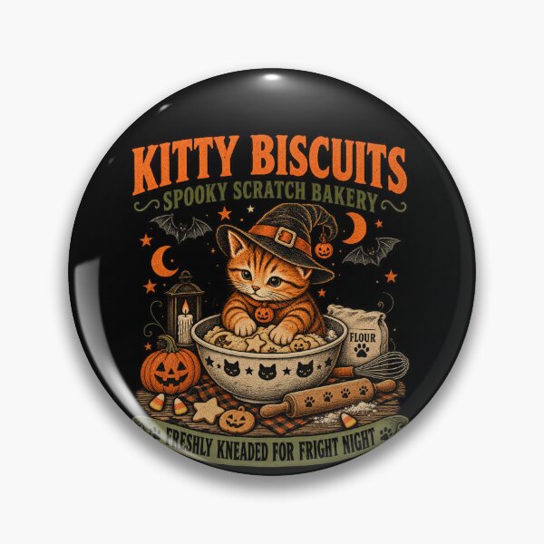 Item preview, Kitty Biscuits Halloween Bakery – Witch Cat designed and sold by DoArtITa.