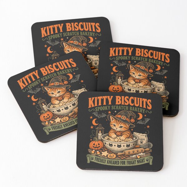 Item preview, Kitty Biscuits Halloween Bakery – Witch Cat designed and sold by DoArtITa.