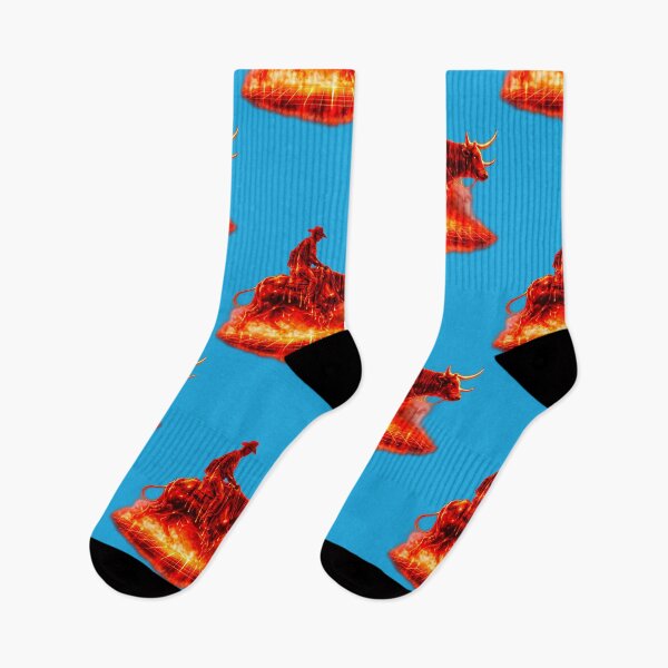 Item preview, Vaporwave Molten Rodeo - Fiery Cyberpunk Cowboy designed and sold by A E S T H E T A T A G.
