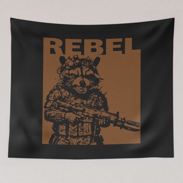 Item preview, Rebel Tactical Raccoon Funny Trash Panda Grunge Art designed and sold by Cipher & Soul.