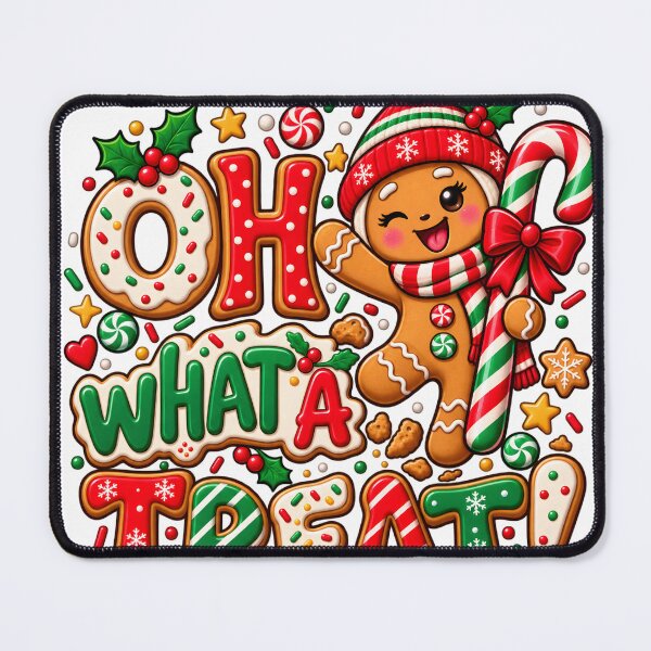 Item preview, Oh What a Treat Cute Gingerbread Christmas Design designed and sold by palozashop.