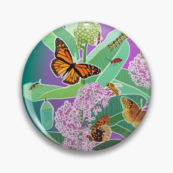 Item preview, Milkweed Microcosm of Butterflies and Pollinators designed and sold by Jedi-Artist.