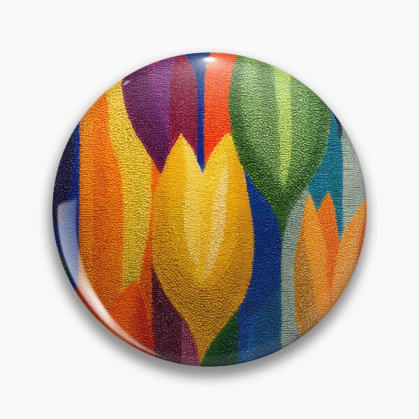 Item preview, Exotic Tulips Artwork Unique Colorful Painting designed and sold by AutoPopStudio.