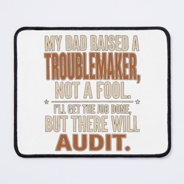Item preview, My Dad Raised A Troublemaker Funny Graphic Quote T-Shirt designed and sold by DijaMar.