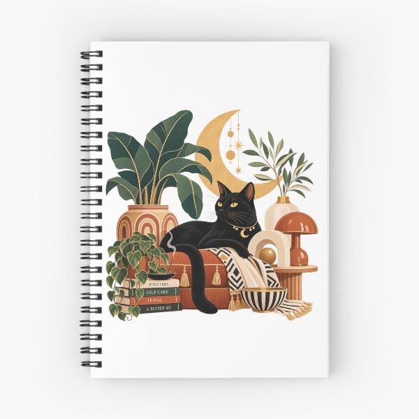 Item preview, Black Cat Boho Celestial Decor designed and sold by RetroPop23.