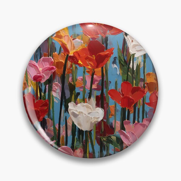 Item preview, Artistic Watercolor Tulips Painting Flower Print designed and sold by AutoPopStudio.