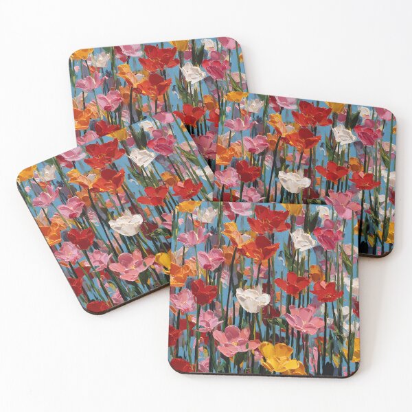 Item preview, Artistic Watercolor Tulips Painting Flower Print designed and sold by AutoPopStudio.