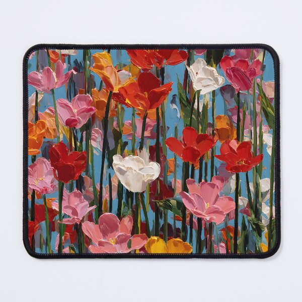 Item preview, Artistic Watercolor Tulips Painting Flower Print designed and sold by AutoPopStudio.