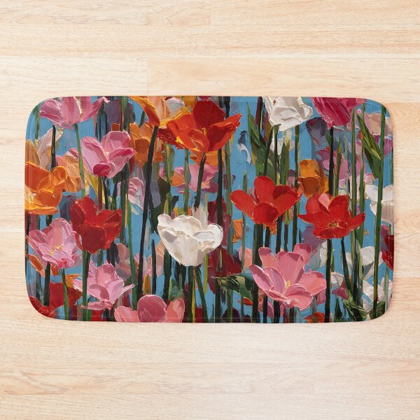 Item preview, Artistic Watercolor Tulips Painting Flower Print designed and sold by AutoPopStudio.