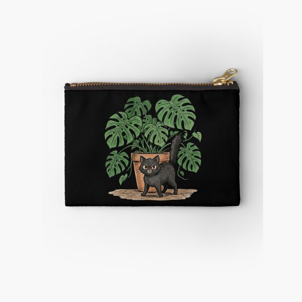 Item preview, Funny Angry Black Cat Monstera Plant Overseer Graphic designed and sold by mood-draftsman.