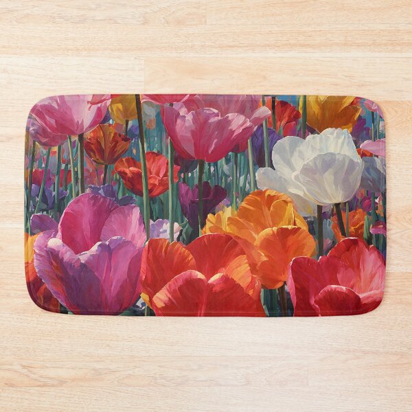 Item preview, Decorative Tulips Painting Contemporary Floral Design designed and sold by AutoPopStudio.