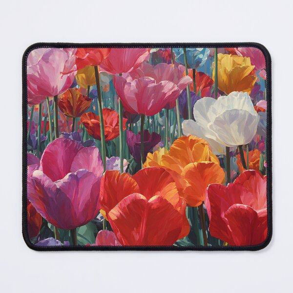 Item preview, Decorative Tulips Painting Contemporary Floral Design designed and sold by AutoPopStudio.