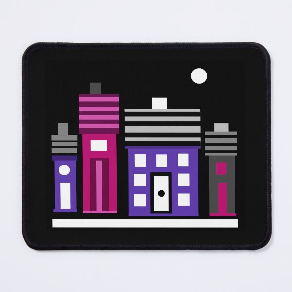 Item preview, Colorful Geometric Cityscape designed and sold by Elaine M Hayward .