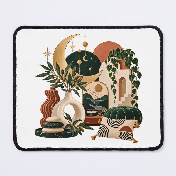 Item preview, Celestial Moon Boho Botanical Decor designed and sold by RetroPop23.