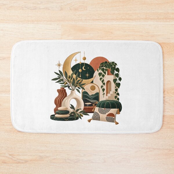 Item preview, Celestial Moon Boho Botanical Decor designed and sold by RetroPop23.